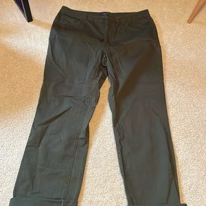 men’s straight leg jeans dark green